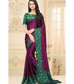 Purple chiffon sarees