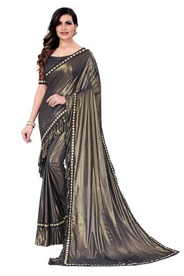 black ethnic saree