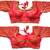Gajari Color Embroidery Sequance Zari work Readymade Saree Blouse And Lehenga Choli