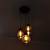 Ceiling Pendant Fixtures Hanging Lamp for Home Decorative Glass Pendant Lamp Night Lamp Light Ceiling Lamp Set of 3 