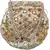 Shoptory India Golden Beads Hand Embroidered Silk Women's Potli With Pearl Handle for Return Gifts, Wedding - Golden