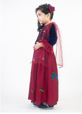 Ruviero Embroidery lehenga with velvet choli duppata set 3
