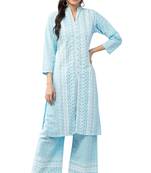 Mrc Women Embroidered Kurti With Palazzo Set