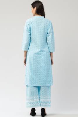 Mrc Women Embroidered Kurti With Palazzo Set 2