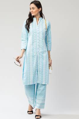 Mrc Women Embroidered Kurti With Palazzo Set 6