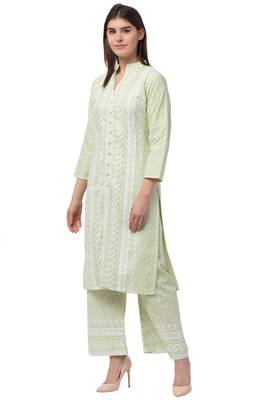 Mrc Women Embroidered Kurti With Palazzo Set 3