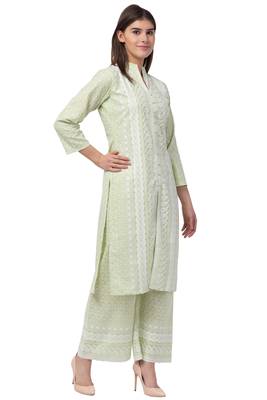 Mrc Women Embroidered Kurti With Palazzo Set 4