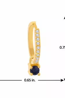 Designer 4 in 1 Multicolor Stone Studed danglers-drops Hoops