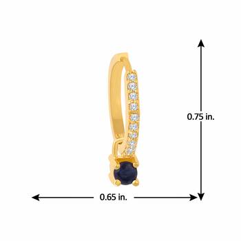 Designer 4 in 1 Multicolor Stone Studed danglers-drops Hoops 2