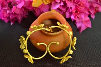  Designer golden studs earrings 2