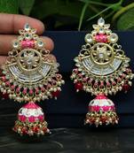 Pink jhumkas