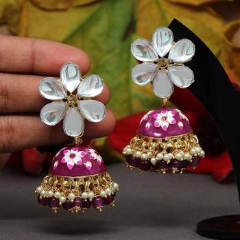 Purple jhumkas 1