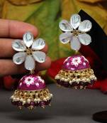 Purple jhumkas