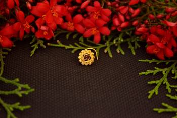 Designer diamond gold plated premium meenakari nose ring or nose pin 4