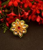 Designer Bridal Kundan Stone Adjustable Wedding Free Size Ring