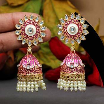 Purple jhumkas 1