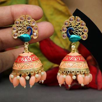 Orange jhumkas 1