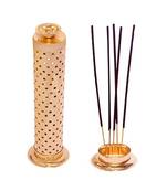 Rolimoli Brass Dhoop Batti Stand/Incense Holder Standard (Golden) Cone Holder/insences Sticks