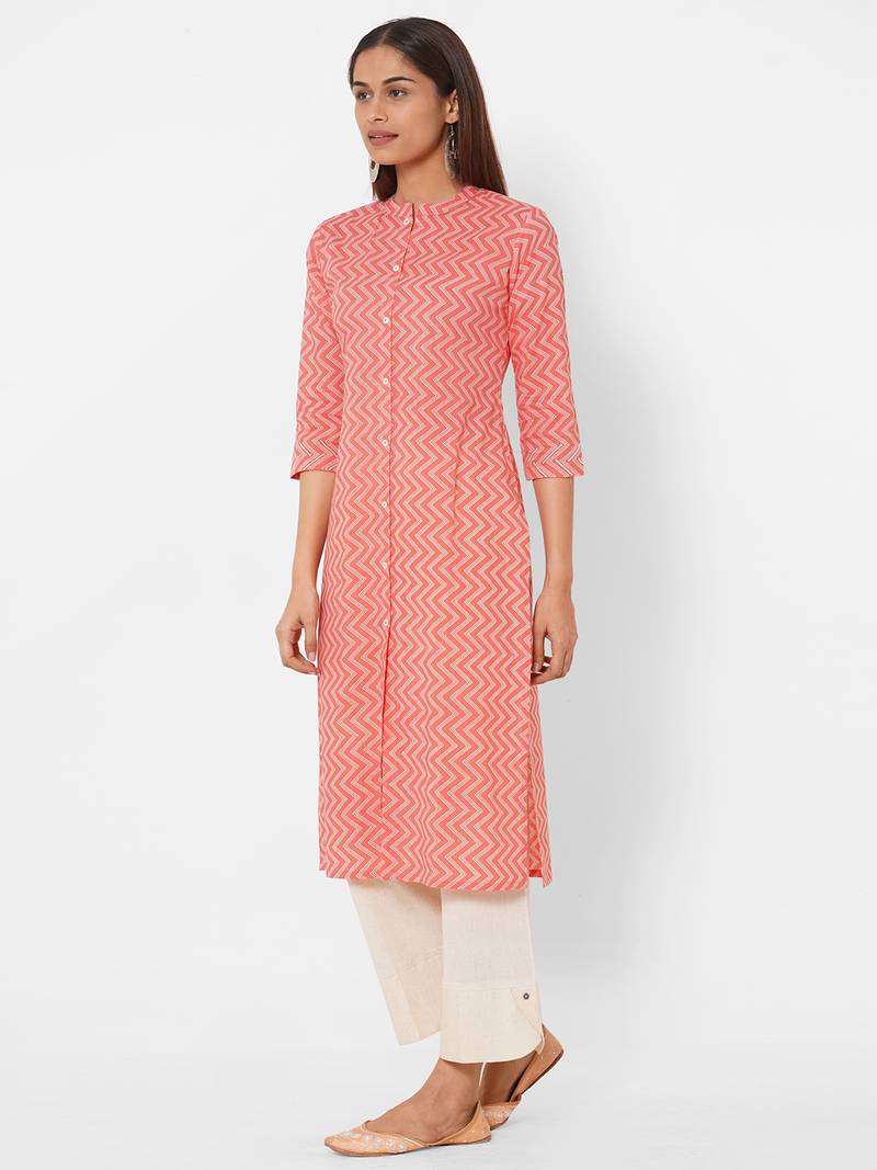 Cotton printed kurta