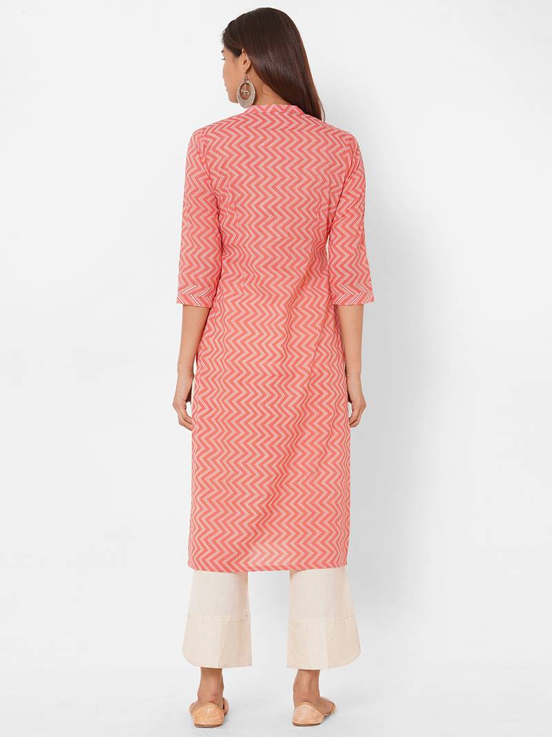 Cotton printed kurta