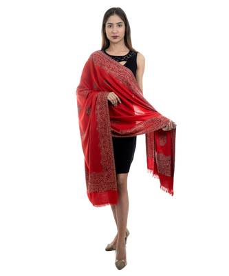 Wool Blend  Designer Paisley Pattern  Soft Woven Stole / Shawl / Scarf 2