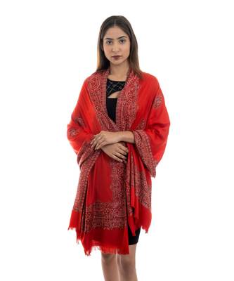 Wool Blend  Designer Paisley Pattern  Soft Woven Stole / Shawl / Scarf 3