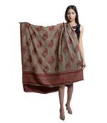 Pashmina Carpet Kaani Cutting Jaal  Designer Floral Pattern  Kashmiri Soft & Warm Shawl / Stole/ Wrap