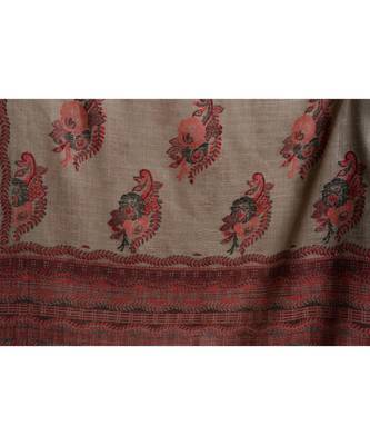 Pashmina Carpet Kaani Cutting Jaal  Designer Floral Pattern  Kashmiri Soft & Warm Shawl / Stole/ Wrap 2