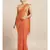 Orange Pure Linen Solid Bhagalpuri Saree