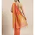 Orange Pure Linen Solid Bhagalpuri Saree