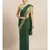 Green Pure Linen Solid Bhagalpuri Saree