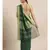 Green Pure Linen Solid Bhagalpuri Saree