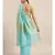 Blue Pure Linen Solid Bhagalpuri Saree