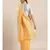 Orange Pure Linen Solid Bhagalpuri Saree