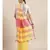 Yellow Pure Linen Solid Bhagalpuri Saree
