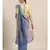 Blue Pure Linen Solid Bhagalpuri Saree