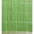 Green & Silver-Coloured Pure Linen Checked Bhagalpuri Saree
