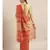 Orange Pure Linen Checked Bhagalpuri Saree