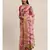 Pink Pure Linen Floral Printed Bhagalpuri Saree