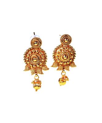Gold Plated Traditional Designer South Indian Necklace Sets 7