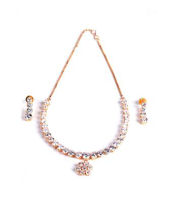 Zirconia Stone Necklace Set 4