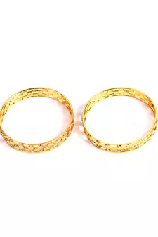 Set of 2 Stone-Studded Bangles and Bracelets