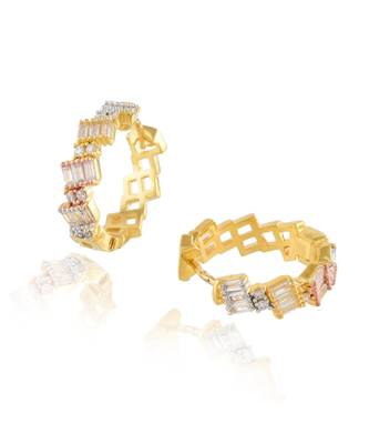 three tone beautiful designer daimond bali 2