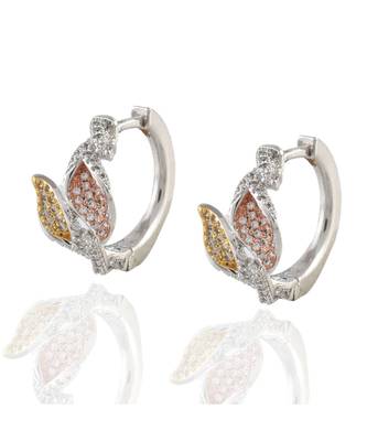 three tone silver base designer leaf motive bali 2