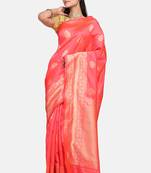 Red Cotton Traditional Saree