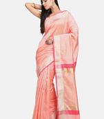 Light Pink Cotton Traditional Saree