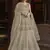 Stylee Lifestyle Cream Net Embroidered Dress Material