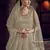 Stylee Lifestyle Cream Net Embroidered Dress Material