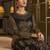 Stylee Lifestyle Black Net Embroidered Dress Material