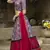 Grey printed art silk semi stitched Bandhani type lehenga